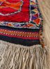 nuray red and orange wool hand knotted Rug - Corner