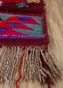 nuray red and orange wool hand knotted Rug - Corner