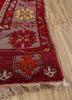 nuray red and orange wool hand knotted Rug - Corner nuray red and orange wool hand knotted Rug - Corner