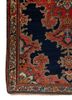 aalam blue wool hand knotted Rug - Corner