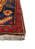 aalam blue wool hand knotted Rug - Corner