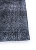 lacuna grey and black wool hand knotted Rug - Corner