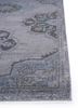 lacuna grey and black wool hand knotted Rug - Corner
