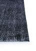 lacuna grey and black wool hand knotted Rug - Corner