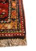 aalam blue wool hand knotted Rug - Corner