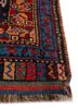 aalam red and orange wool hand knotted Rug - Corner