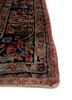 aalam red and orange wool hand knotted Rug - Corner