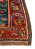 aalam blue wool hand knotted Rug - Corner