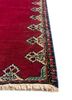 aalam pink and purple wool hand knotted Rug - Corner aalam pink and purple wool hand knotted Rug - Corner