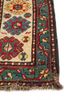 kiaan red and orange wool hand knotted Rug - Corner