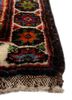 aalam grey and black wool hand knotted Rug - Corner