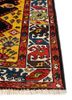 kiaan red and orange wool hand knotted Rug - Corner