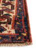 aalam blue wool hand knotted Rug - Corner