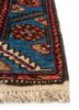 aalam blue wool hand knotted Rug - Corner aalam blue wool hand knotted Rug - Corner