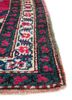 aalam pink and purple wool hand knotted Rug - Corner