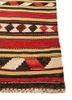 nayaab red and orange wool flat weaves Rug - Corner