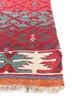 nayaab red and orange wool flat weaves Rug - Corner nayaab red and orange wool flat weaves Rug - Corner
