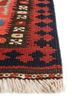 nayaab pink and purple wool flat weaves Rug - Corner