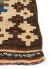 nayaab blue wool flat weaves Rug - Corner