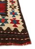 nayaab red and orange wool flat weaves Rug - Corner