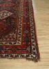aalam red and orange wool hand knotted Rug - Corner