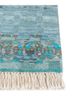 manchaha blue wool and bamboo silk hand knotted Rug - Corner manchaha blue wool and bamboo silk hand knotted Rug - Corner