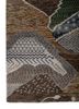 manchaha beige and brown wool and bamboo silk hand knotted Rug - Corner