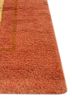 aalam red and orange wool hand knotted Rug - Corner aalam red and orange wool hand knotted Rug - Corner