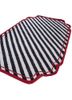 alhambra grey and black wool flat weaves Rug - FoldShot