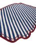 alhambra blue wool flat weaves Rug - FoldShot