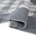 checkers blue wool flat weaves Rug - FoldShot