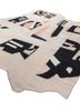 checkers ivory wool and viscose flat weaves Rug - FoldShot checkers ivory wool and viscose flat weaves Rug - FoldShot