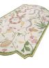 jardins du monde beige and brown wool hand knotted Rug - FoldShot