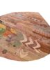 manchaha red and orange wool and bamboo silk hand knotted Rug - FoldShot manchaha red and orange wool and bamboo silk hand knotted Rug - FoldShot