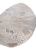 manchaha ivory wool and bamboo silk hand knotted Rug - FoldShot