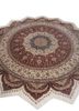 gulmarg red and orange silk hand knotted Rug - FoldShot gulmarg red and orange silk hand knotted Rug - FoldShot