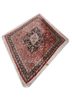 gulmarg pink and purple silk hand knotted Rug - FoldShot gulmarg pink and purple silk hand knotted Rug - FoldShot
