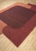 daaira red and orange jute and hemp flat weaves Rug - FoldShot
