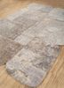 provenance beige and brown wool hand knotted Rug - FoldShot provenance beige and brown wool hand knotted Rug - FoldShot
