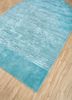 come around blue wool and viscose hand tufted Rug - FoldShot come around blue wool and viscose hand tufted Rug - FoldShot