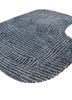pathways grey and black wool and viscose hand tufted Rug - FoldShot