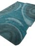 pathways blue wool and viscose hand tufted Rug - FoldShot
