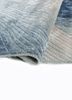 lucid blue wool and viscose hand tufted Rug - FoldShot