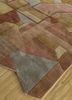 archetype beige and brown wool and viscose hand tufted Rug - FoldShot archetype beige and brown wool and viscose hand tufted Rug - FoldShot