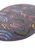 confetti pink and purple wool and viscose hand tufted Rug - FoldShot confetti pink and purple wool and viscose hand tufted Rug - FoldShot