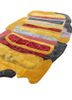 joy gold wool and viscose hand tufted Rug - FoldShot