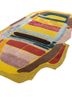 joy gold wool and viscose hand tufted Rug - FoldShot