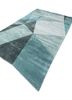 come around blue viscose hand tufted Rug - FoldShot come around blue viscose hand tufted Rug - FoldShot