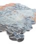 aurelia blue wool and viscose hand tufted Rug - FoldShot