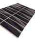 nomadic threads grey and black jute and hemp flat weaves Rug - FoldShot